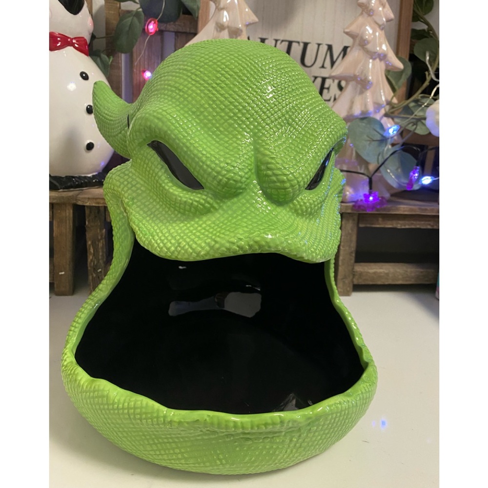 Disney Nightmare Before Christmas OOGIE BOOGIE Cookie Candy Dish Jar Bowl